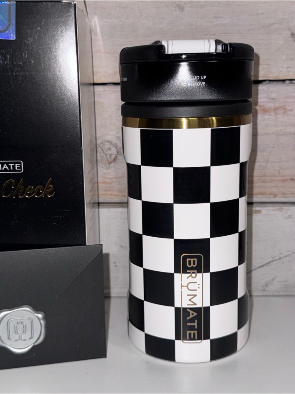 Brumate Hopsulator Trio Tumbler - ROYAL CHECK - Brand New in Box! ♟️